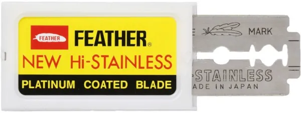 Gordon Feather New Hi-Stainless Razor Blades DE 10 Pieces