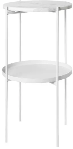 Cozy Living Fryd Nattbord Marmor/Snow White
